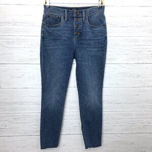 J. Crew Women's Jeans 10" High Rise Skinny Button Fly size 27 length 27"